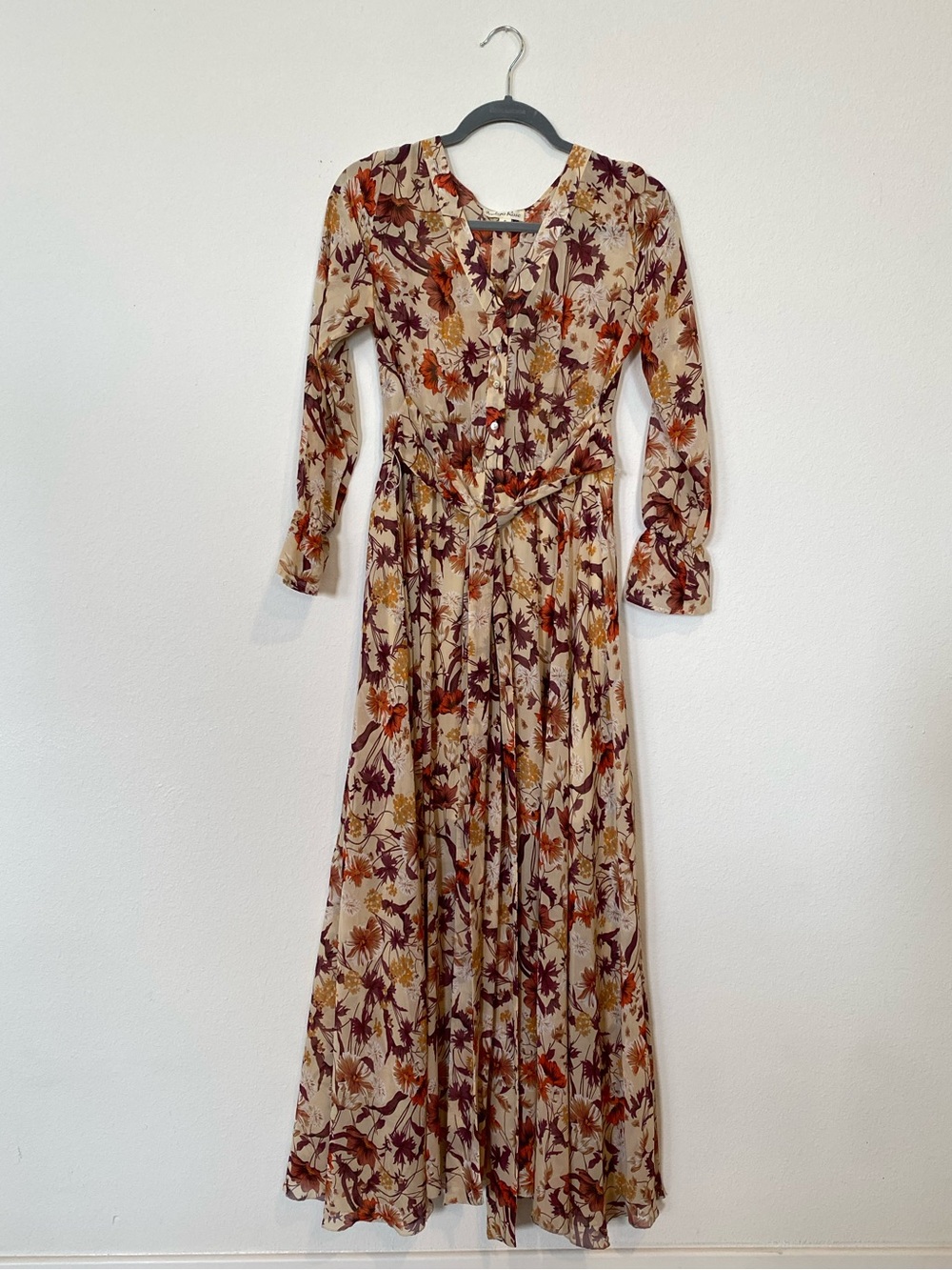 Floral Long Sleeve Maxi Dress